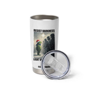 Frogs Resist Christmas Tumbler Cup Funny Portland Protest ICE Activist Meme TS14 Print Your Wear