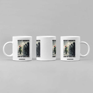 Frogs Resist Christmas Coffee Mug Funny Portland Protest ICE Activist Meme TS14 Print Your Wear