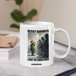 Frogs Resist Christmas Coffee Mug Funny Portland Protest ICE Activist Meme TS14 Print Your Wear