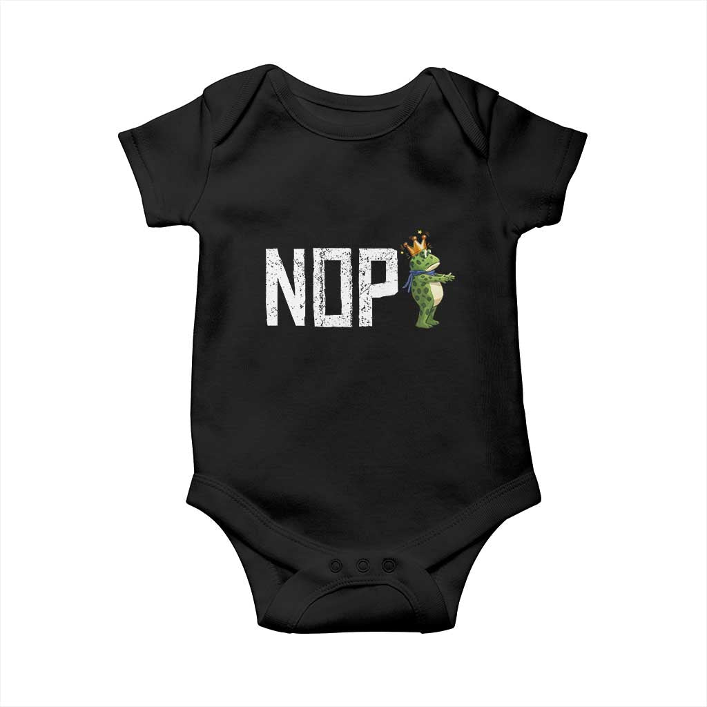 Frogs Resist Baby Onesie No Kings In America Political 2025 TS14 Black Print Your Wear