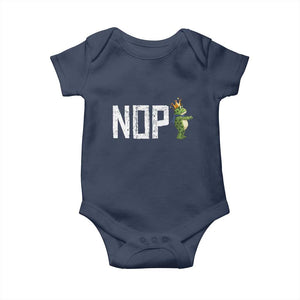 Frogs Resist Baby Onesie No Kings In America Political 2025 TS14 Navy Print Your Wear
