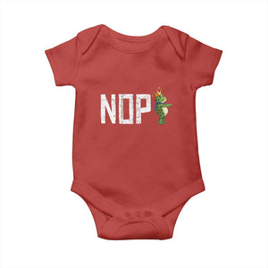 Frogs Resist Baby Onesie No Kings In America Political 2025 TS14 Red Print Your Wear