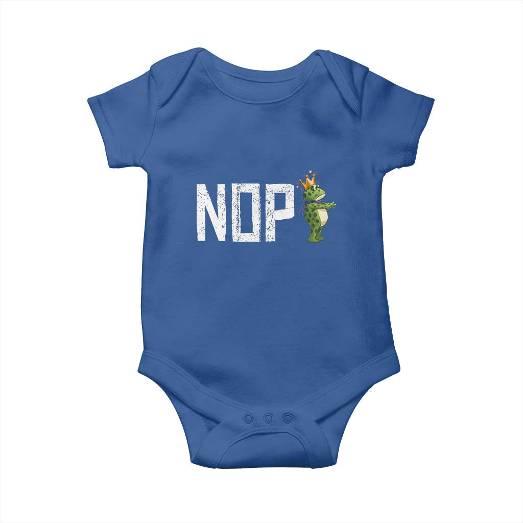 Frogs Resist Baby Onesie No Kings In America Political 2025 TS14 Royal Blue Print Your Wear