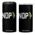 Frogs Resist 4 in 1 Can Cooler Tumbler No Kings In America Political 2025 TS14 One Size: 16 oz Black Print Your Wear