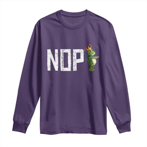 Frogs Resist Long Sleeve Shirt No Kings In America Political 2025 TS14 Purple Print Your Wear
