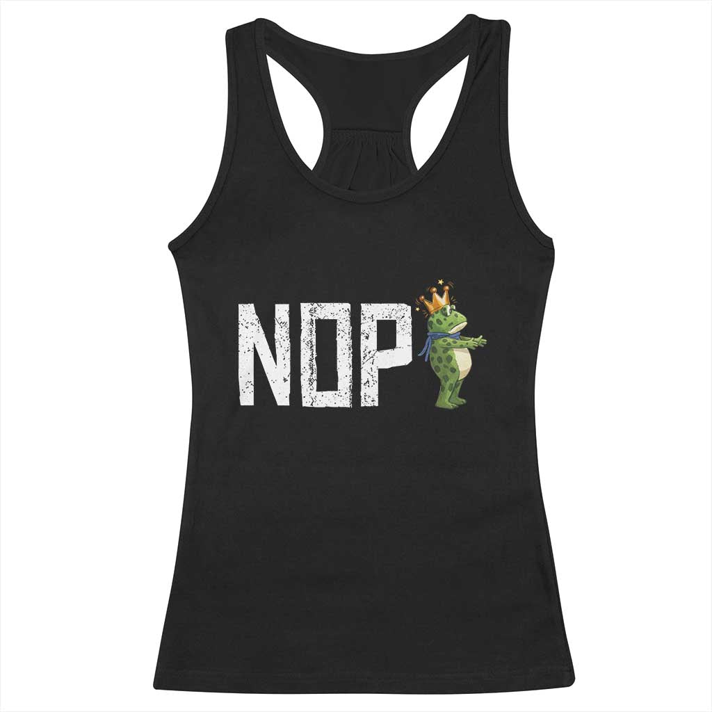 Frogs Resist Racerback Tank Top No Kings In America Political 2025 TS14 Black Print Your Wear