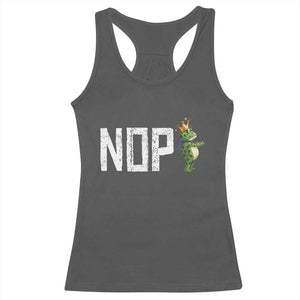 Frogs Resist Racerback Tank Top No Kings In America Political 2025 TS14 Dark Heather Print Your Wear