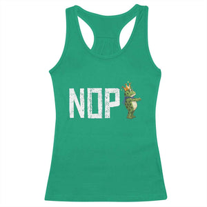 Frogs Resist Racerback Tank Top No Kings In America Political 2025 TS14 Irish Green Print Your Wear