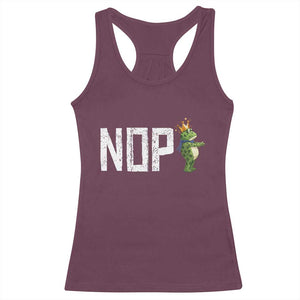Frogs Resist Racerback Tank Top No Kings In America Political 2025 TS14 Maroon Print Your Wear