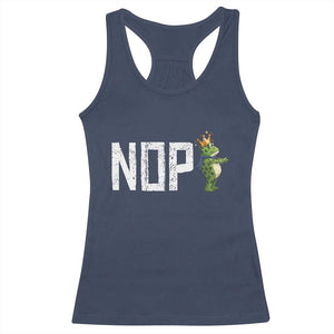 Frogs Resist Racerback Tank Top No Kings In America Political 2025 TS14 Navy Print Your Wear
