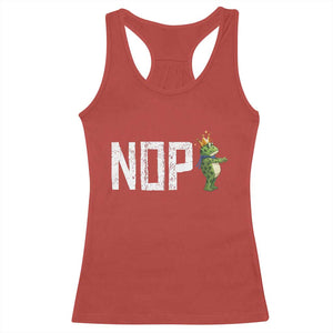 Frogs Resist Racerback Tank Top No Kings In America Political 2025 TS14 Red Print Your Wear
