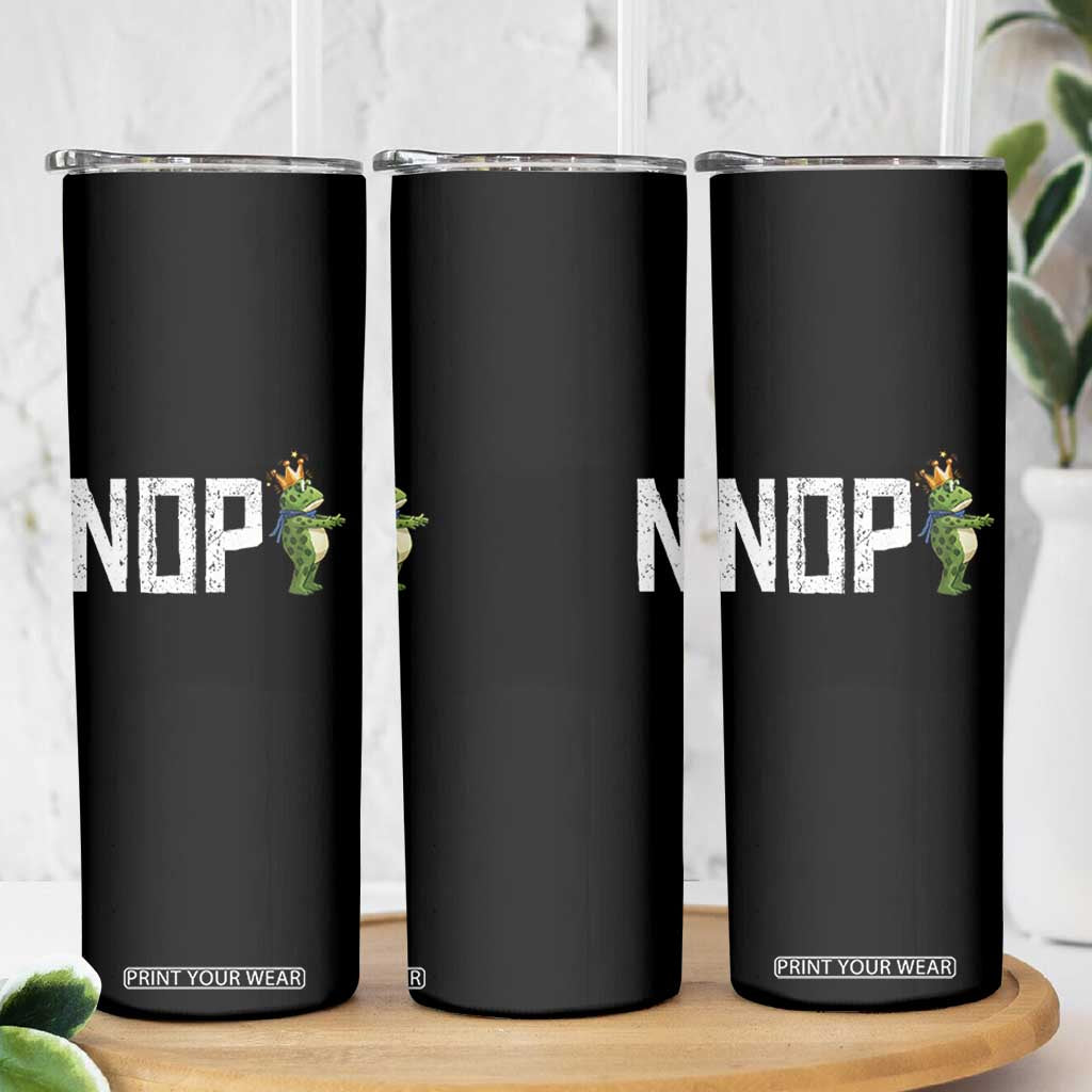 Frogs Resist Skinny Tumbler No Kings In America Political 2025 TS14 Print Your Wear