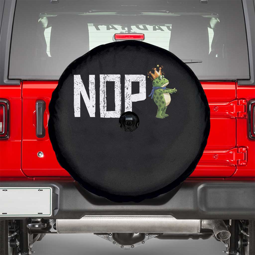 Frogs Resist Spare Tire Cover No Kings In America Political 2025 TS14 Black Print Your Wear