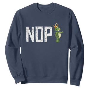 Frogs Resist Sweatshirt No Kings In America Political 2025 TS14 Navy Print Your Wear