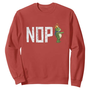 Frogs Resist Sweatshirt No Kings In America Political 2025 TS14 Red Print Your Wear