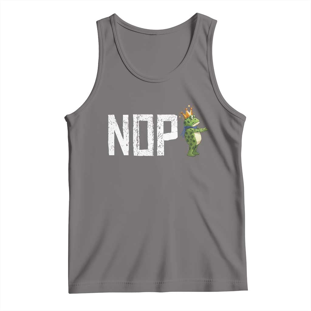 Frogs Resist Tank Top No Kings In America Political 2025 TS14 Deep Heather Print Your Wear