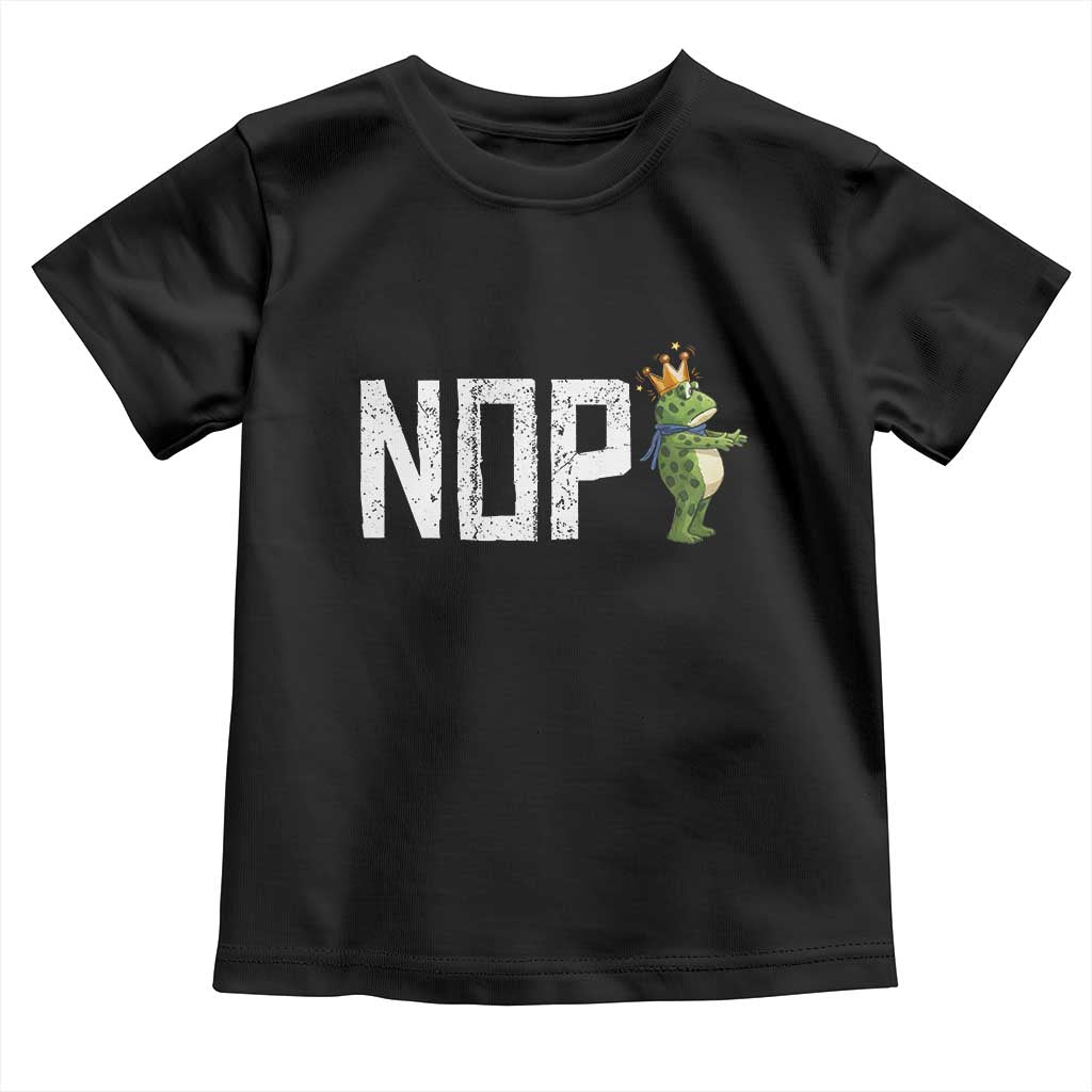 Frogs Resist Toddler T Shirt No Kings In America Political 2025 TS14 Black Print Your Wear
