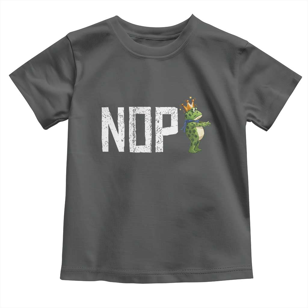 Frogs Resist Toddler T Shirt No Kings In America Political 2025 TS14 Dark Heather Print Your Wear