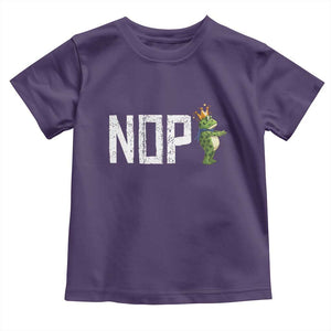 Frogs Resist Toddler T Shirt No Kings In America Political 2025 TS14 Purple Print Your Wear
