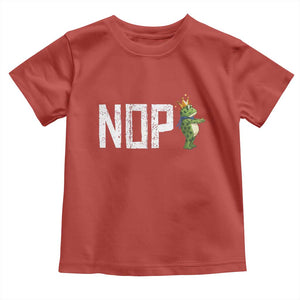 Frogs Resist Toddler T Shirt No Kings In America Political 2025 TS14 Red Print Your Wear