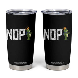 Frogs Resist Tumbler Cup No Kings In America Political 2025 TS14 Black Print Your Wear