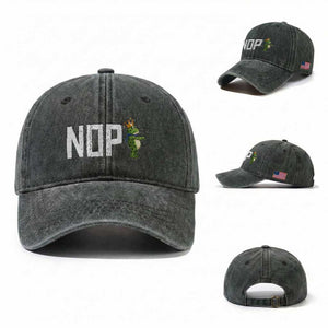 Frogs Resist Washed Cotton Baseball Cap No Kings In America Political 2025 TS14 Washed Cap Universal Fit Dark Green Print Your Wear