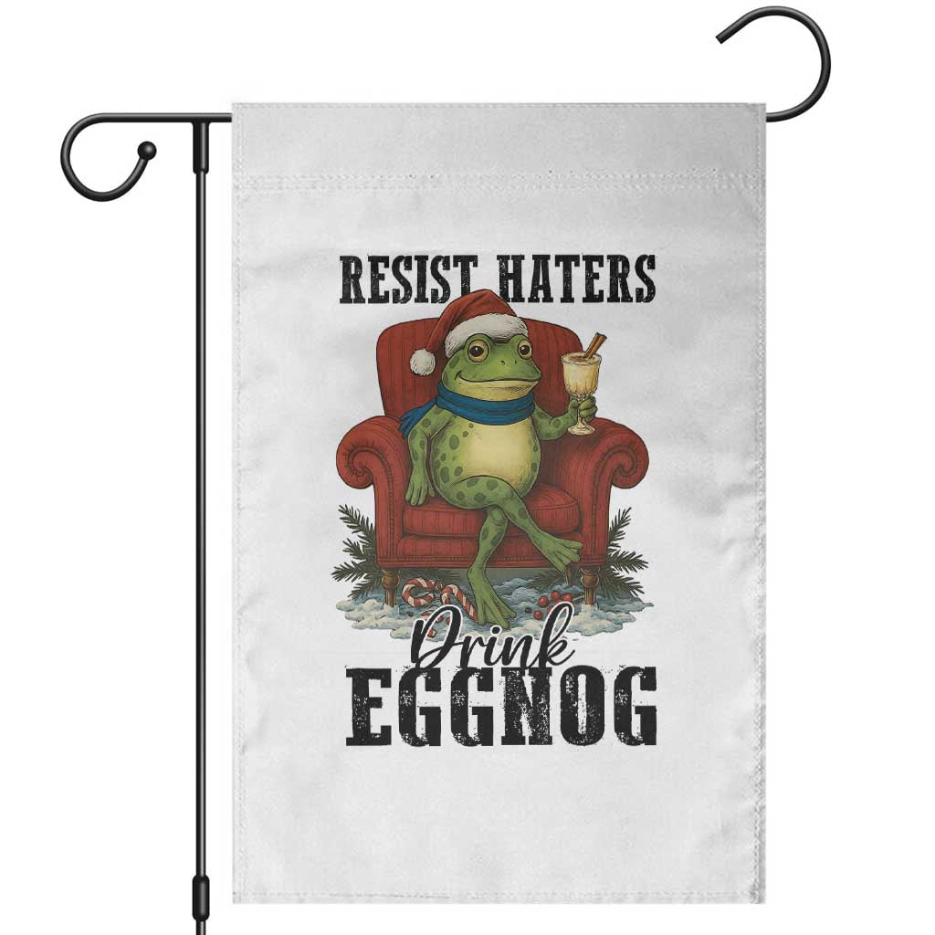 Frogs Resist Christmas Garden Flag Portland Frog Activist America Political 2025 TS14 White Print Your Wear