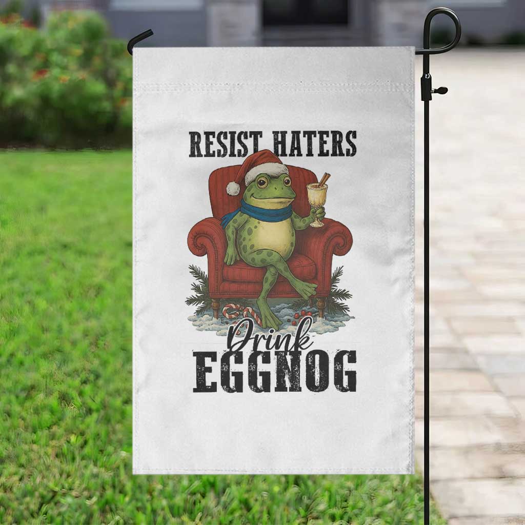 Frogs Resist Christmas Garden Flag Portland Frog Activist America Political 2025 TS14 Print Your Wear