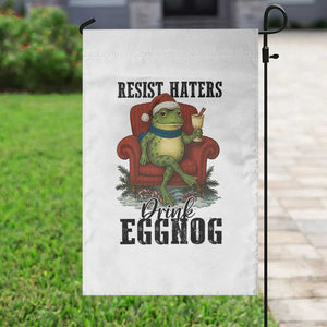 Frogs Resist Christmas Garden Flag Portland Frog Activist America Political 2025 TS14 Print Your Wear