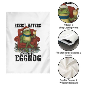 Frogs Resist Christmas Garden Flag Portland Frog Activist America Political 2025 TS14 Print Your Wear