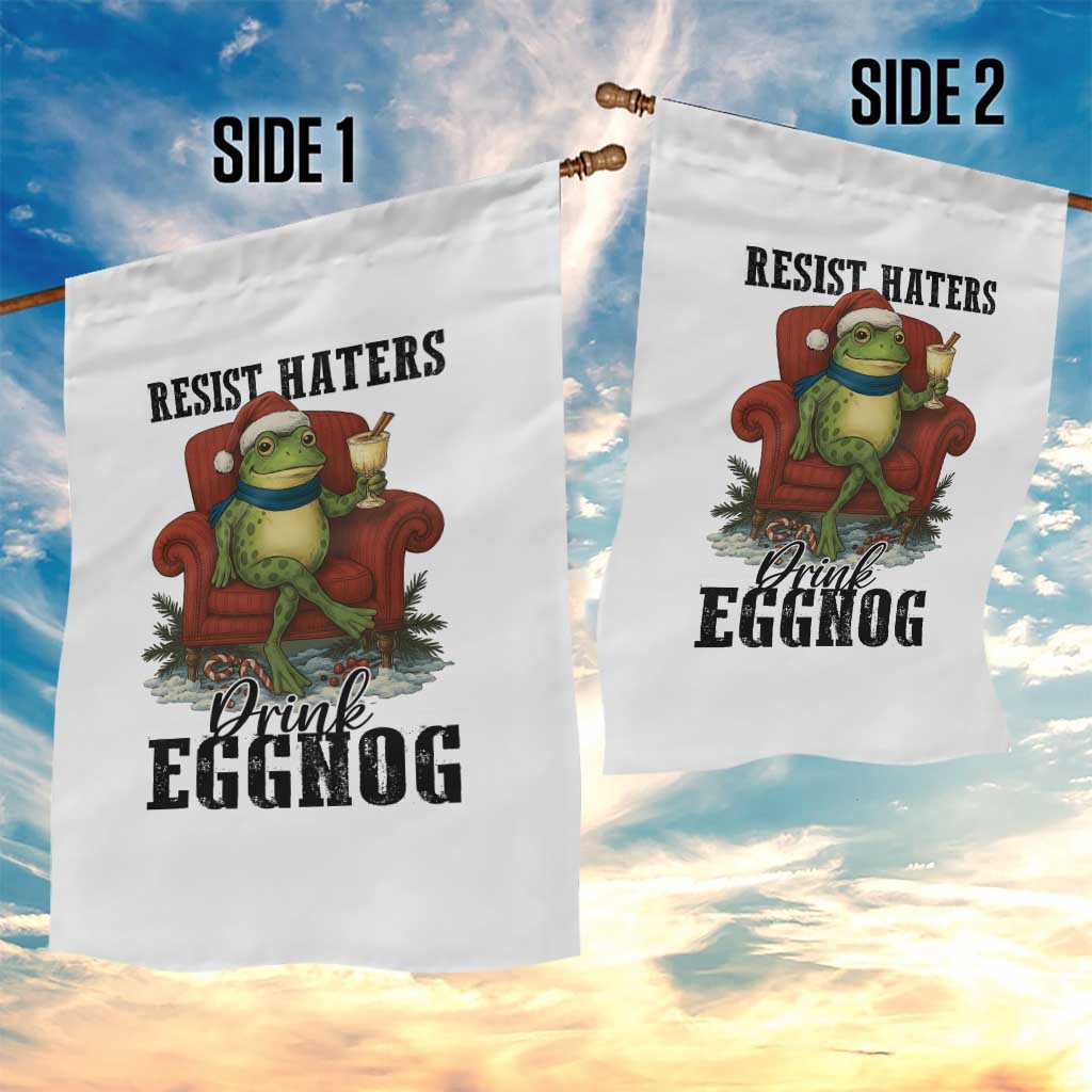 Frogs Resist Christmas Garden Flag Portland Frog Activist America Political 2025 TS14 Print Your Wear