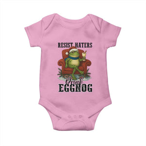 Frogs Resist Christmas Baby Onesie Portland Frog Activist America Political 2025 TS14 Light Pink Print Your Wear