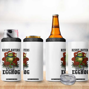 Frogs Resist Christmas 4 in 1 Can Cooler Tumbler Portland Frog Activist America Political 2025 TS14 Print Your Wear
