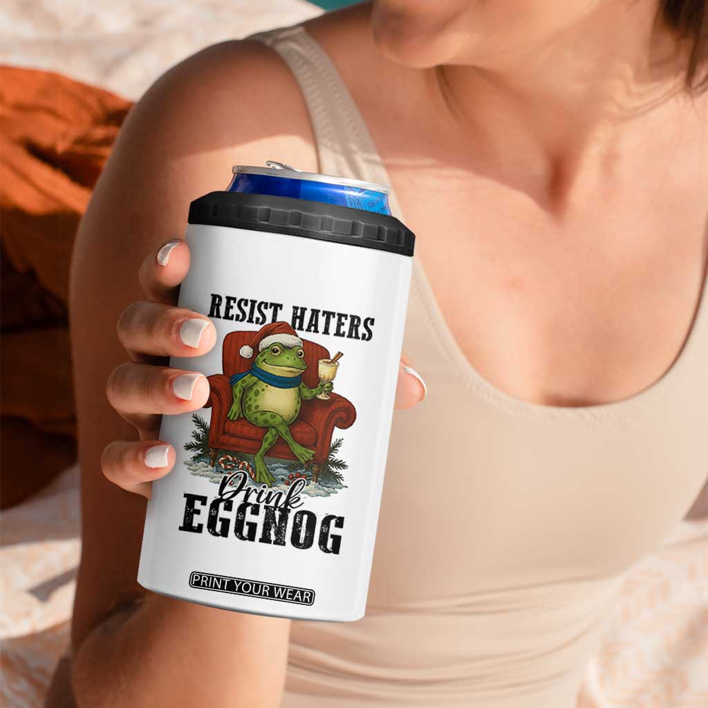 Frogs Resist Christmas 4 in 1 Can Cooler Tumbler Portland Frog Activist America Political 2025 TS14 Print Your Wear