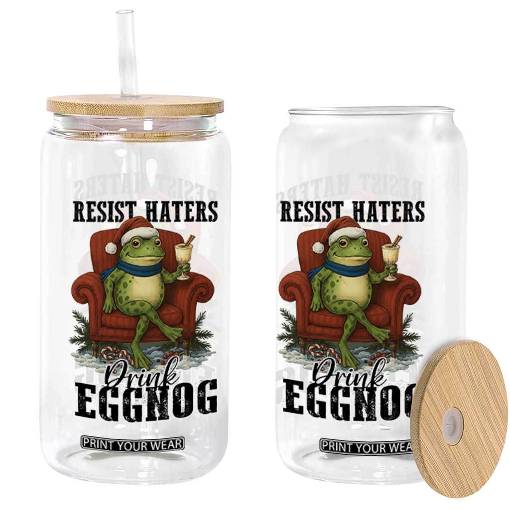 Frogs Resist Christmas Glass Can Portland Frog Activist America Political 2025 TS14 Print Your Wear