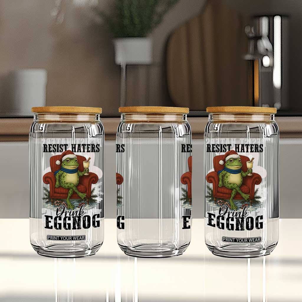 Frogs Resist Christmas Glass Can Portland Frog Activist America Political 2025 TS14 Print Your Wear
