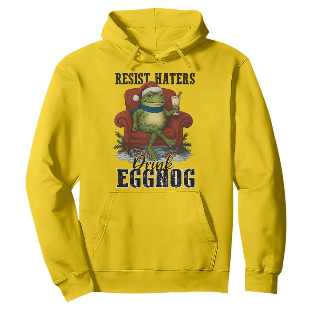 Frogs Resist Christmas Hoodie Portland Frog Activist America Political 2025 TS14 Daisy Print Your Wear