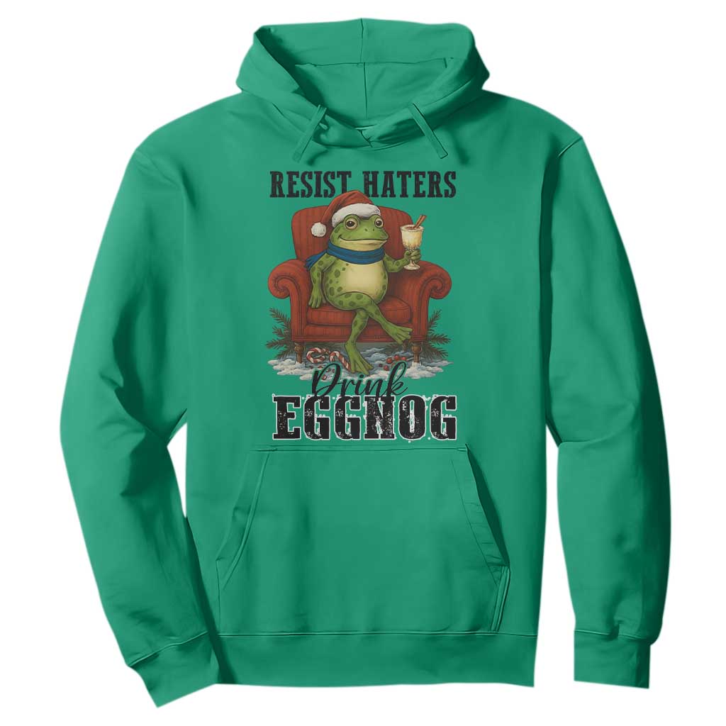 Frogs Resist Christmas Hoodie Portland Frog Activist America Political 2025 TS14 Irish Green Print Your Wear