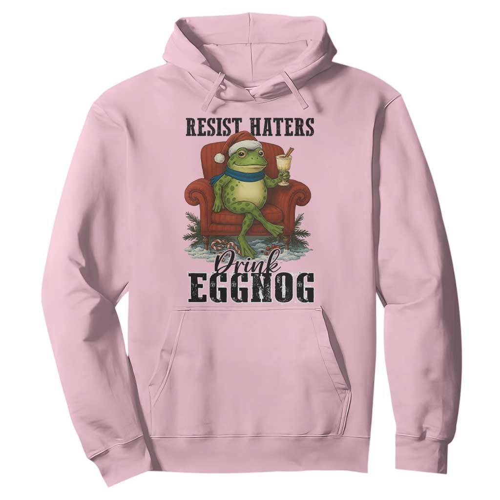 Frogs Resist Christmas Hoodie Portland Frog Activist America Political 2025 TS14 Light Pink Print Your Wear