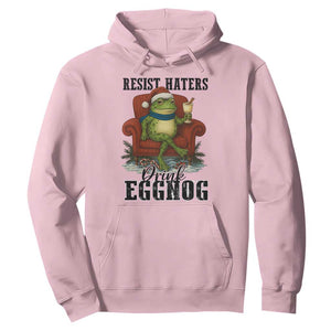 Frogs Resist Christmas Hoodie Portland Frog Activist America Political 2025 TS14 Light Pink Print Your Wear