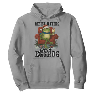 Frogs Resist Christmas Hoodie Portland Frog Activist America Political 2025 TS14 Sport Gray Print Your Wear