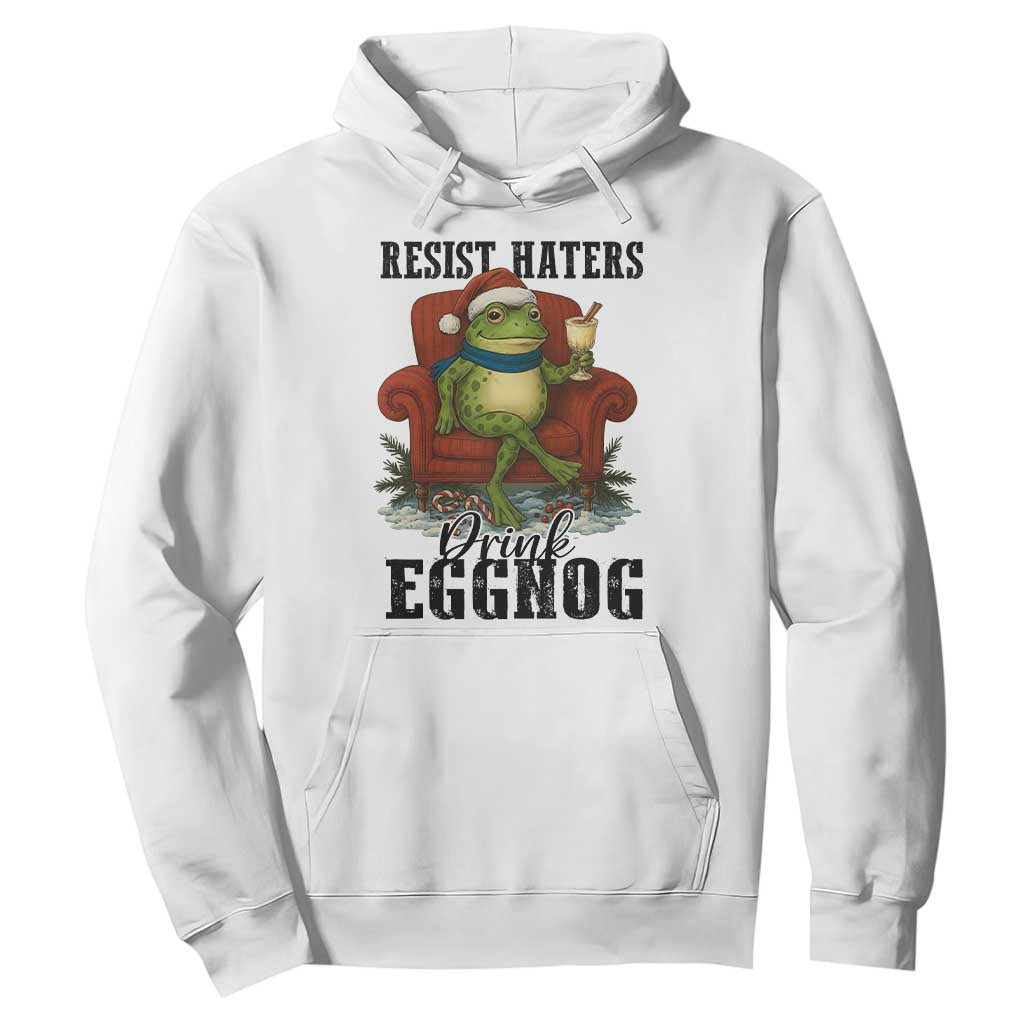 Frogs Resist Christmas Hoodie Portland Frog Activist America Political 2025 TS14 White Print Your Wear