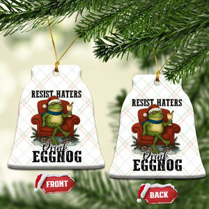 Frogs Resist Xmas Ceramic Ornament Portland Frog Activist America Political 2025 - Print Your Wear