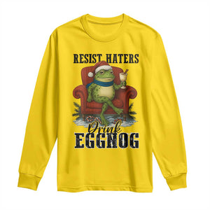 Frogs Resist Christmas Long Sleeve Shirt Portland Frog Activist America Political 2025 TS14 Daisy Print Your Wear
