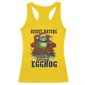 Frogs Resist Christmas Racerback Tank Top Portland Frog Activist America Political 2025 TS14 Daisy Print Your Wear