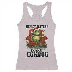 Frogs Resist Christmas Racerback Tank Top Portland Frog Activist America Political 2025 TS14 Ice Gray Print Your Wear
