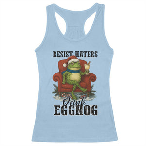 Frogs Resist Christmas Racerback Tank Top Portland Frog Activist America Political 2025 TS14 Light Blue Print Your Wear
