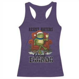 Frogs Resist Christmas Racerback Tank Top Portland Frog Activist America Political 2025 TS14 Purple Print Your Wear