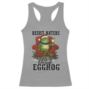 Frogs Resist Christmas Racerback Tank Top Portland Frog Activist America Political 2025 TS14 Sport Gray Print Your Wear