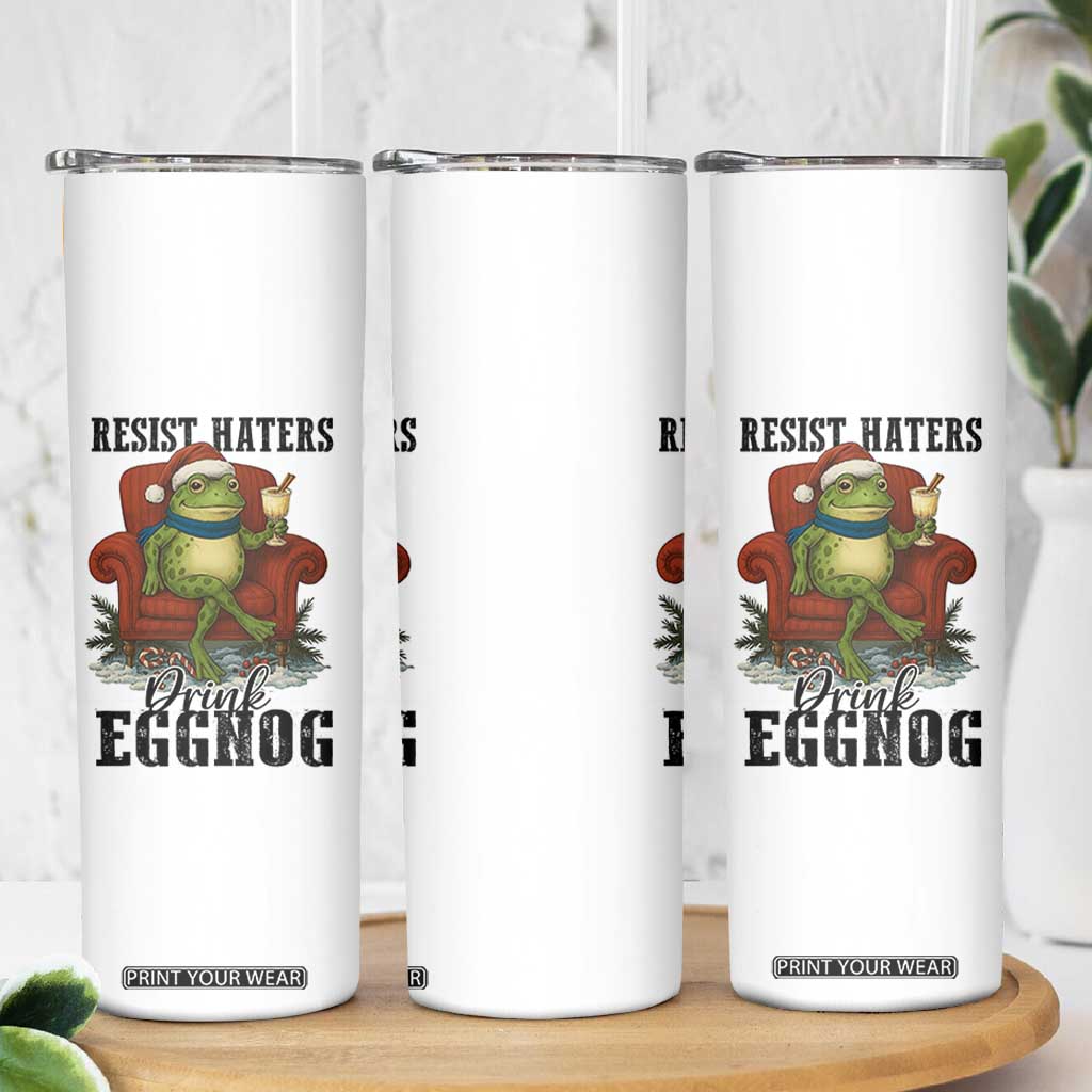 Frogs Resist Christmas Skinny Tumbler Portland Frog Activist America Political 2025 TS14 Print Your Wear